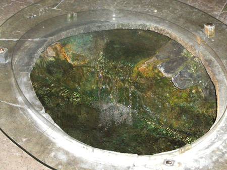 The miraculous spring at the Lourdes Grotto